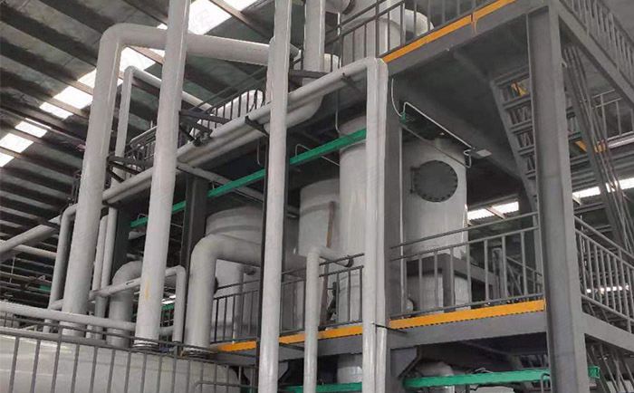 含磷酸鐵鋰廢水用蒸發(fā)結晶器處理過程